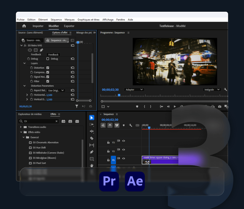 Third step - Available in Premiere/AE